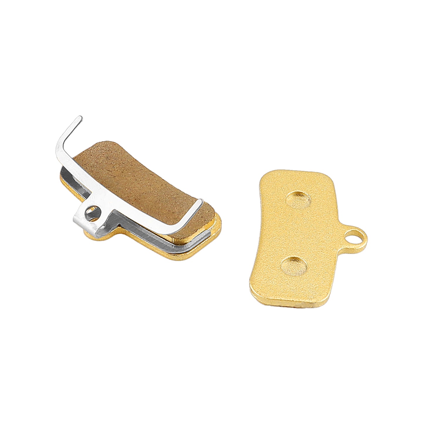 Full Metal Lining for SHIMANO ZEE M640 SHIMANO SAINT M810 M820 Disc Brake Pad Bicycle Electric Scooter Hydraulic Disc Brake Pad Parts Bicycle Replacement All‑metallic Resin Disc Brake Parts for Bicycle Mountain Bike