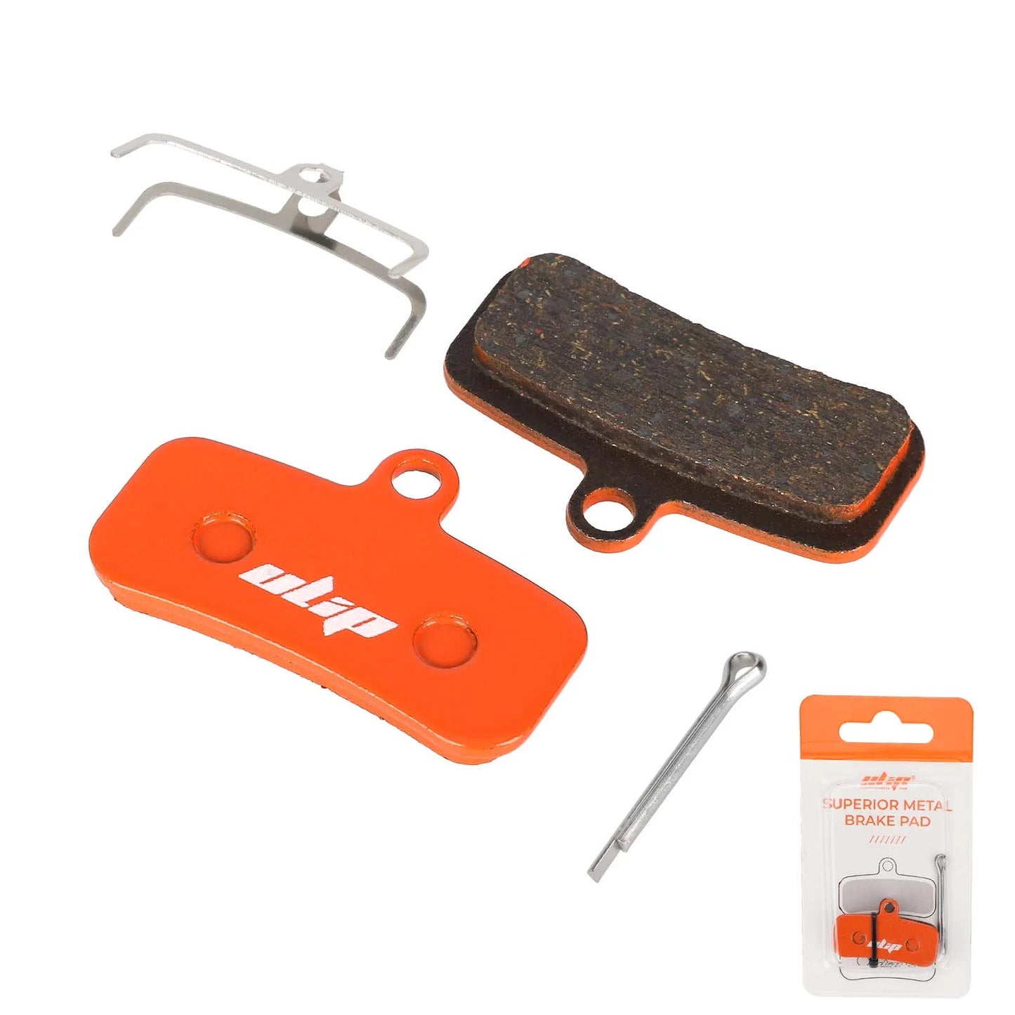 KuKirin Orange Multi-metal Brake Pad for SHIMANOZEE M640 Motorcycle Front and Rear Silent Brake Pads Disc Brake Pads for Sur Ron Sur-Ron Surron Light Bee Electric Dirt Pit Bike
