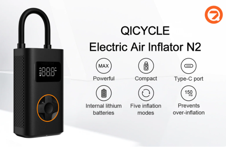 QiCYCLE air pump cordless