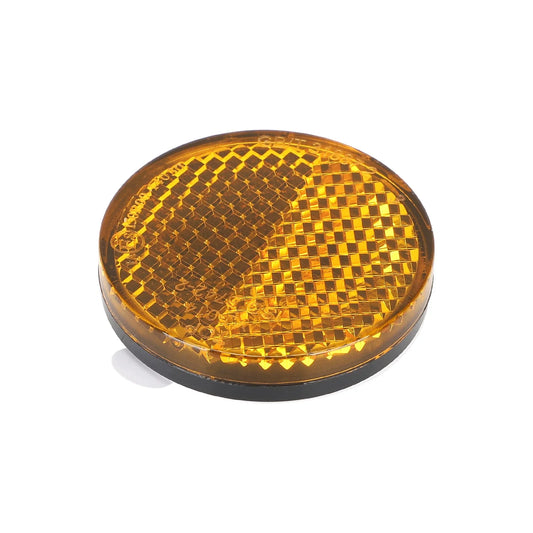 Kukirin A1 Round Yellow Reflector Universal Bicycle Motorcycle Reflector Round Warning Strip Car Bike Moto Reflector Stickers Safety Reflective Bike Accessories