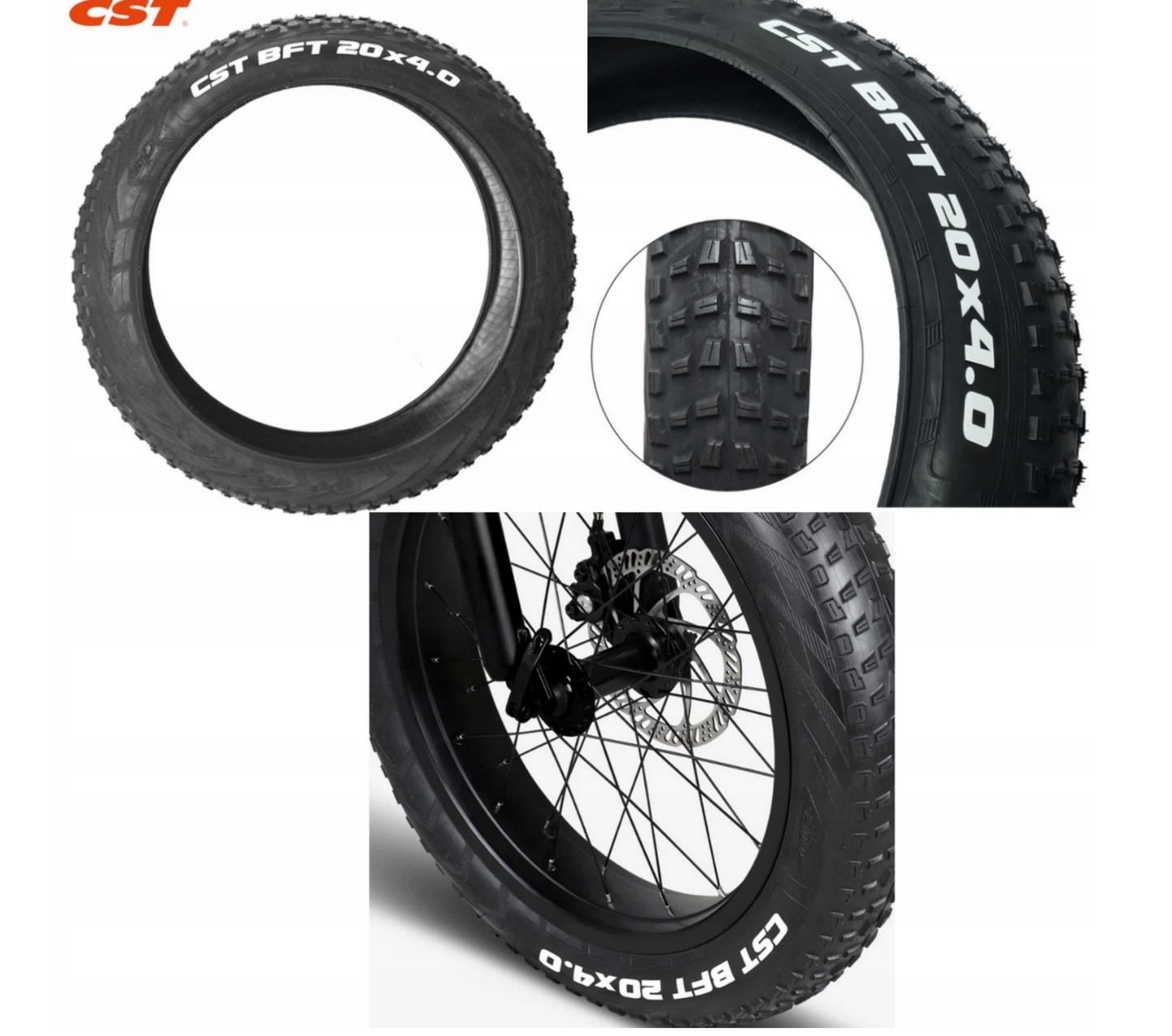 CST BFT 20x4.0 Fat Bike Tyre – Heavy Duty E-Bike; Fat Bike Tyre