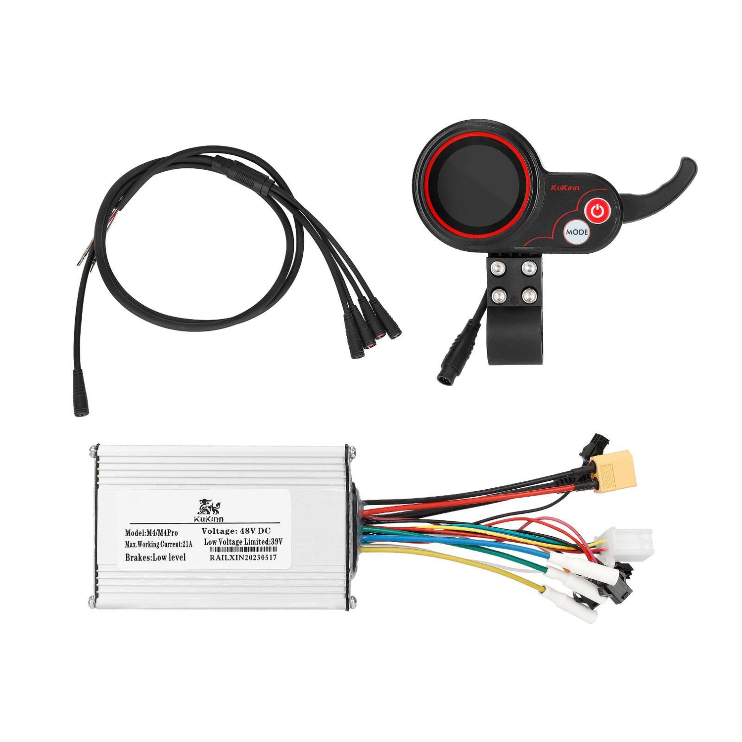 48V 21A Display Mainboard Controller and Dashboard Controller Cable for Kukirin KuKirin M4 M4 Pro Scooters Motor Control Instrument Display Connection Line