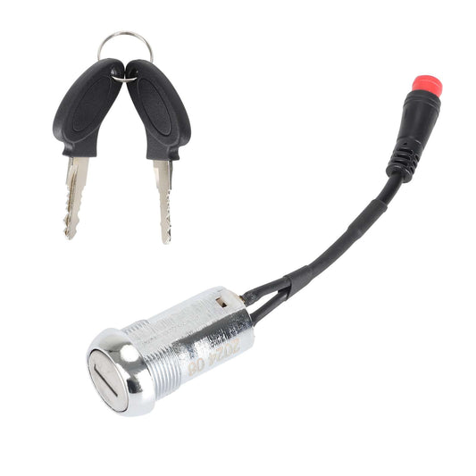 Silver Kukirin G3 Pro Electric Door Lock G3 Pro Electric Scooter Door Lock Scooter Power Switch Lock Waterproof Connector