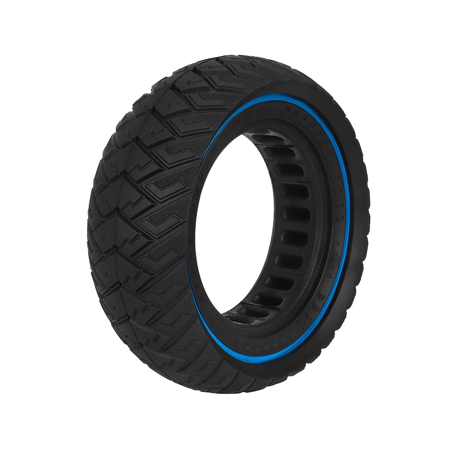 KuKirin Black-blue 8.5*3 Off-Road Solid Tire with 118mm Inner Diameter for Zero 8 Zero 9 Vsett 8 Vsett 9 Pro Kugoo x1 and Kukirin G2 Pro Electric Scooter 8.5x3.0 Off-Road Solid Tire 8.5 Inch 8 1/2x3.0 Tubeless Tyre